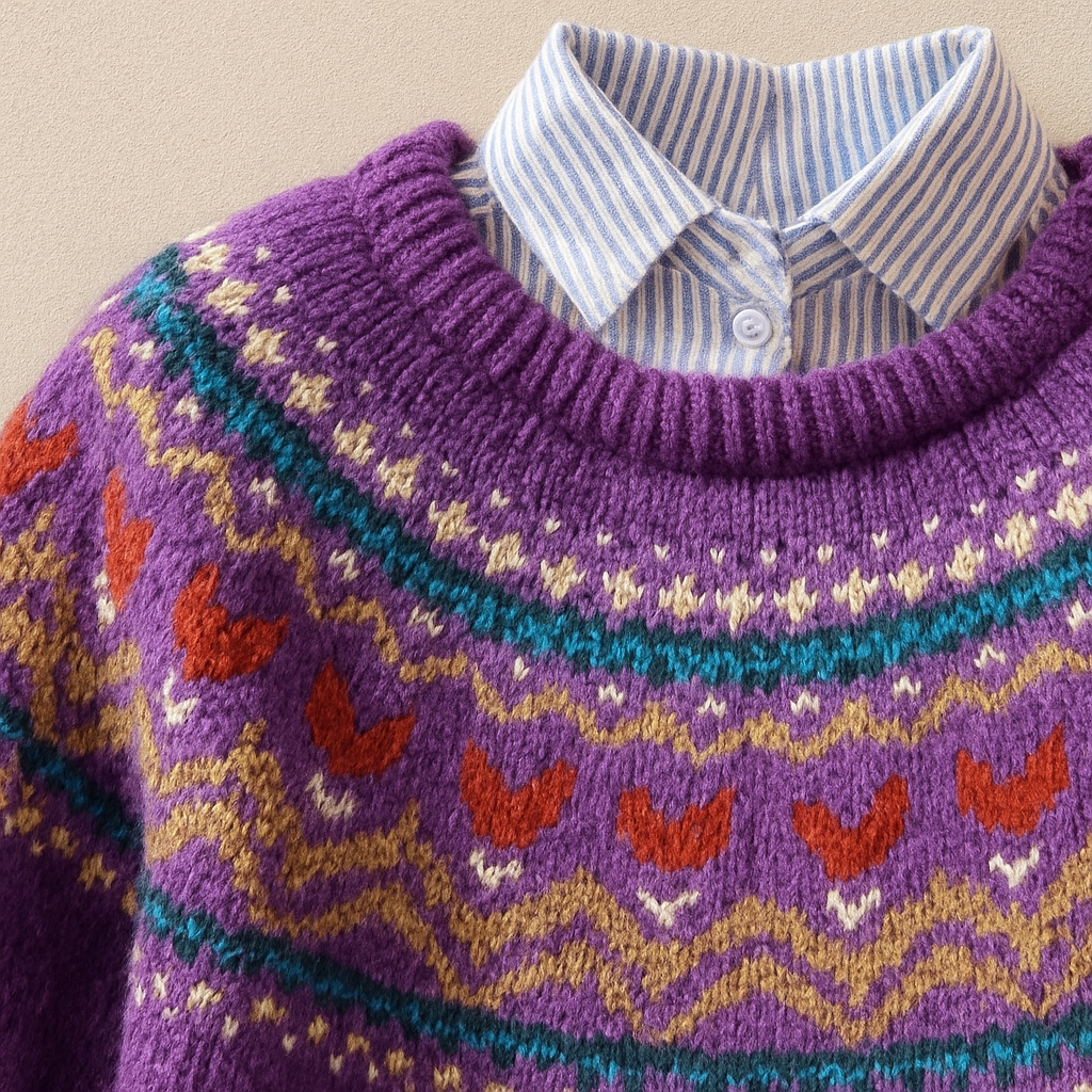 Ósk | Klassísk peysa í vintage-stíl