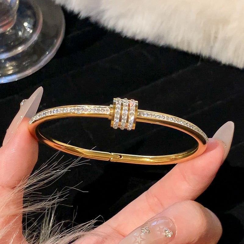 Gljáandi armband | Gull