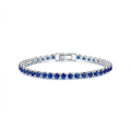 Safírtennisarmband | Hvítagull